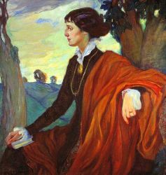 О.Л. Делла-Вос-Кардовская. Портрет А.А. Ахматовой. 1914