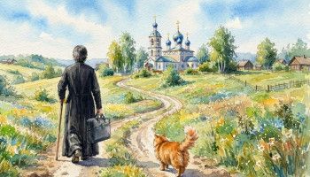Кот и его батюшка