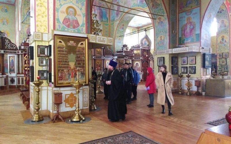 Успенский собор вновь посетили новооскольские школьники