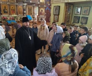 Новооскольские школьники пришли с экскурсией в храм