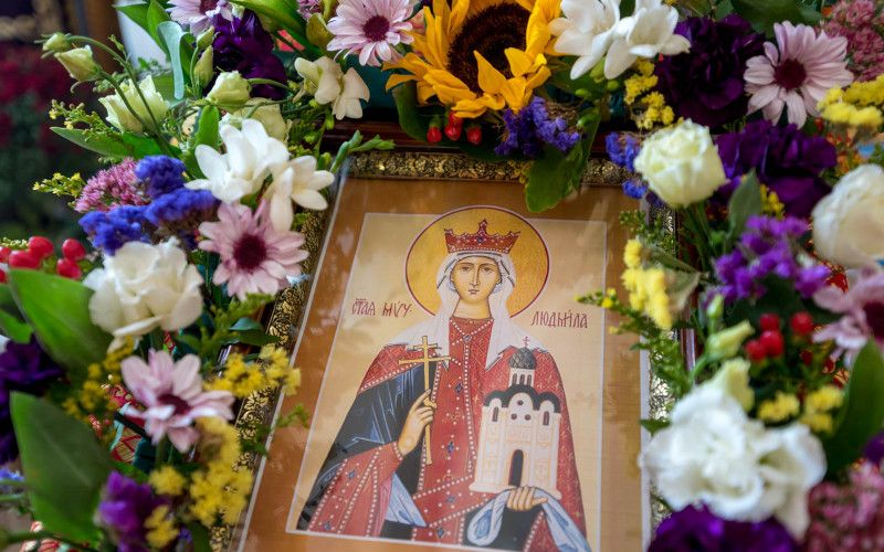 Архиерейское служение в день памяти святой мученицы Людмилы, княгини Чешской