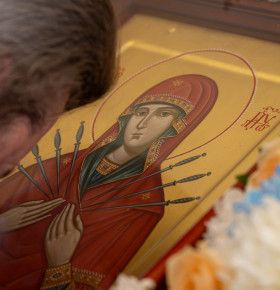 Архиерейское служение в день памяти иконы Божией Матери «Умягчение злых сердец»