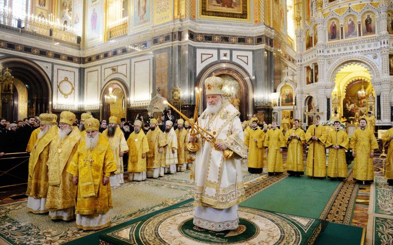 Патриаршее приветствие участникам принесения ковчега с мощами великомученика Георгия Победоносца в епархии Русской Православной Церкви