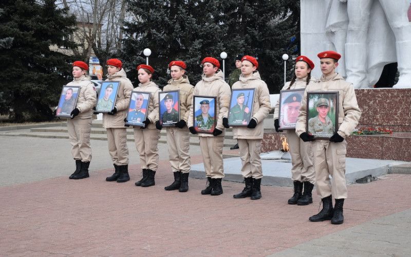 Жители Нового Оскола отметили 80-ю годовщину освобождения города от немецких захватчиков