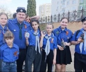 Юные следопыты из Чернянки получили заслуженные галстуки на Георгиевском параде
