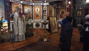 Рождественская служба прошла в Успенском Соборе Нового Оскола