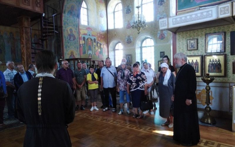 Паломники прибыли в Успенский собор Нового Оскола