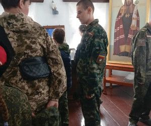 Воспитанники военно-патриотического клуба «Георгиевский» посетили дом-музей святителя Онуфрия (Гагалюка)