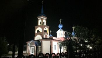 В Разуменском храме обновлена ночная подсветка