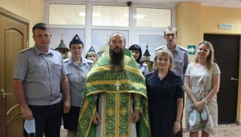 В управлении ФСИН России по Белгородской области встретили  праздник Святой Троицы и День Святого Духа