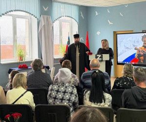Открытие мемориала в школе поселка Маслова Пристань
