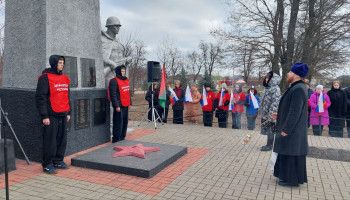 Литию в память павших воинов совершили в селах Городище и Крутое