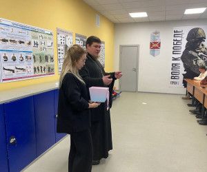 Встреча со студентами Чернянского агромеханического техникума прошла в канун Всемирного дня православной молодежи