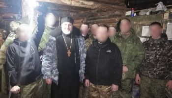 На передовой встретили праздник Рождества Христова